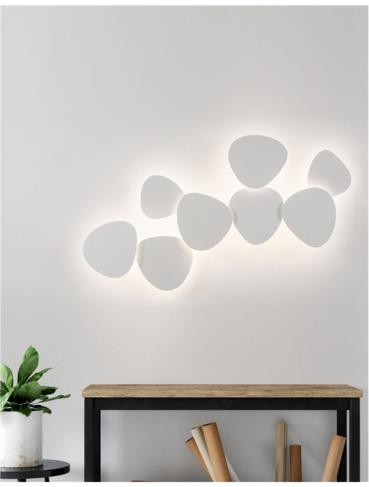 9084081 Aplica Nova Luce CRONUS LED 12W 1121lm 3000K Gypsum & Aluminium White Nedimabil IP20 [3]