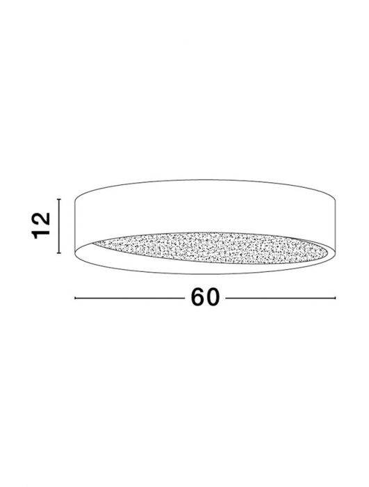 9085223 Plafoniera Nova Luce OBY LED 60W 3600lm 3000K Aluminium & Acrylic Sandy Black Dimabil Triac IP20 [2]
