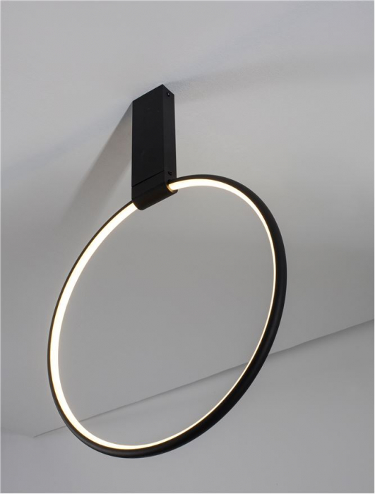 9085241 Plafoniera Nova Luce GARVE LED 30W 1354lm 3000K Aluminium & Acrylic Sandy Black Dimabil Triac IP20 [3]