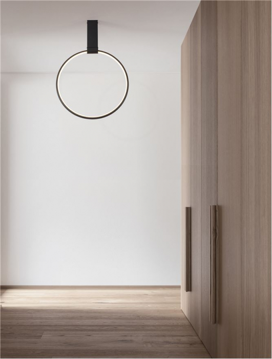 9085241 Plafoniera Nova Luce GARVE LED 30W 1354lm 3000K Aluminium & Acrylic Sandy Black Dimabil Triac IP20 [2]