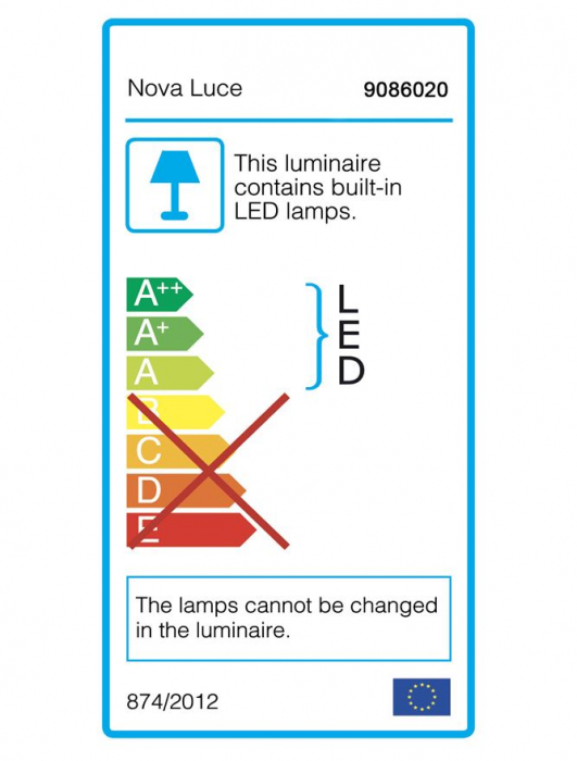 Plafoniera Nova Luce EDGAR 9086020 LED 35W 2400lm 3000K IP20 Aluminiu/Acril Sandy White [7]