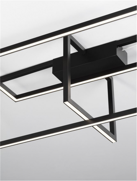 9086023 Plafoniera Nova Luce CLEA LED 31W 3180lm 3000K Aluminium & Acrylic Sandy Black Dimabil Triac IP20 [3]