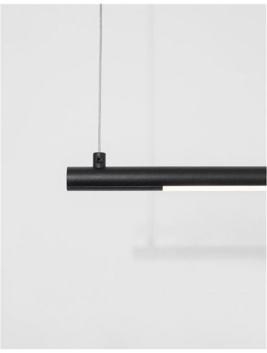 9088101 Lustra Nova Luce ELETTRA LED 20W 677lm 3000K Aluminium Sandy Black Nedimabil IP20 [5]