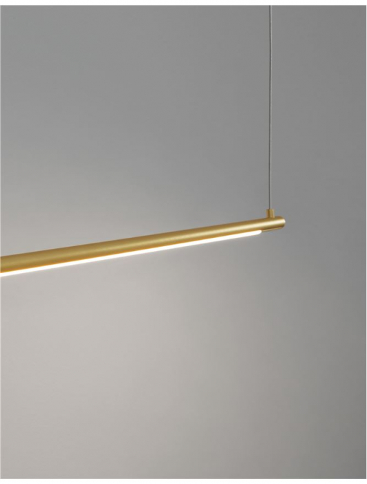 9088102 Suspensie Nova Luce ELETTRA LED 20W 1400lm 3000K IP20 Aluminiu Brass Gold [5]