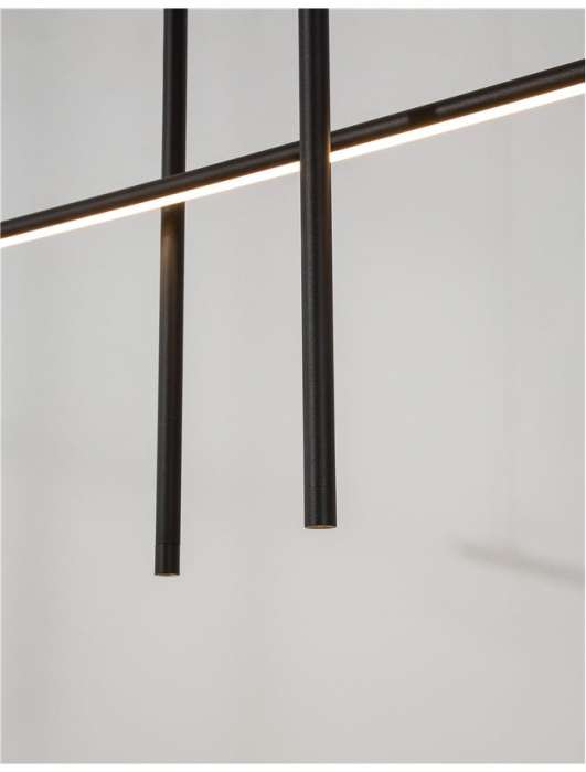 9088105 Suspensie Nova Luce ELETTRA LED 35W 2450lm 3000K IP20 Aluminiu Sandy Black [4]
