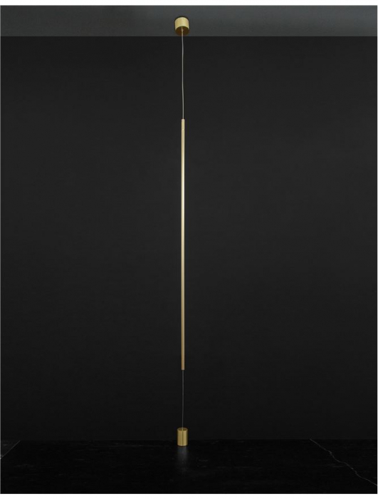 9088106 Lampadar Nova Luce ELETTRA LED 20W 698lm 3000K Aluminium Brass Gold Nedimabil IP20 [4]