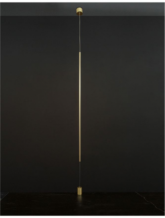 9088106 Lampadar Nova Luce ELETTRA LED 20W 698lm 3000K Aluminium Brass Gold Nedimabil IP20 [3]