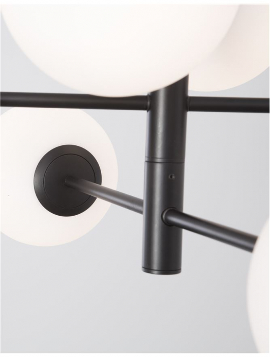 9100361 Lustra Nova Luce IMPERO E14 6x5W lm  IP20 Metal& Sticla White Frosted [6]