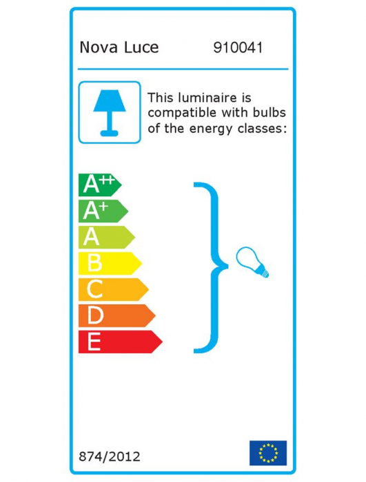 910041 Aplica Nova Luce NERO GU10 1x35W lm  IP54 Aluminium Glass Diffuser White Light Down [4]