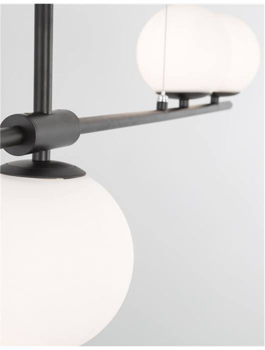 9100441 Suspensie Nova Luce IMPERO G9 4x5W IP20 Glass/Metal White Frosted Black [6]