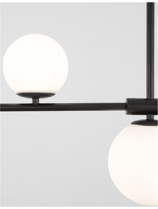 9100441 Suspensie Nova Luce IMPERO G9 4x5W IP20 Glass/Metal White Frosted Black [4]