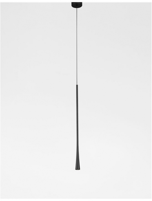 9102591 Pendul Nova Luce GOCCIO LED 6W 226lm 3000K Aluminium & Steel Black Fabric Wire Black Nedimabil IP20 [3]