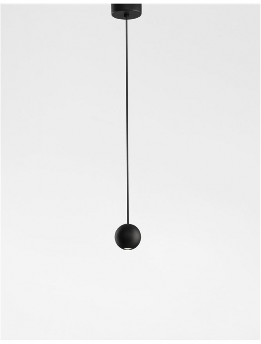 9103212 Pendul Nova Luce NOCCI LED 4,5W 220lm 3000K IP20 Aluminiu Black [4]
