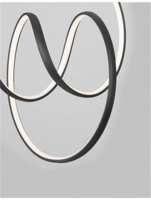 9104311 Suspensie Nova Luce RINGS LED 43W 1895lm 3000K IP20 Aluminiu & Acril Sandy Black NOVALUCE [3]