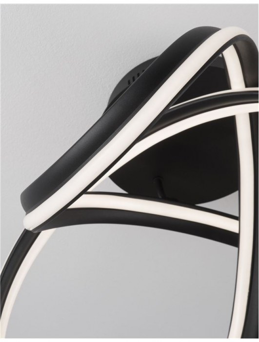 9104712 Plafoniera Nova Luce TRUNO LED 60W 4746lm 3000K Aluminium & Acrylic Sandy Black Dimabil Triac IP20 [6]