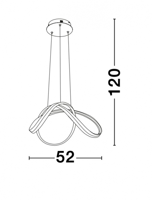 9104722 Suspensie Nova Luce TRUNO LED 60W 4746lm 3000K IP20 Aluminiu & Acril Sandy Black [7]