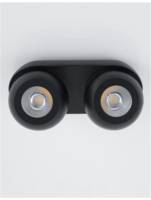 9105102 Plafoniera Nova Luce GON LED 10W 800lm 3000K Aluminium Sandy Black Nedimabil IP20 [2]