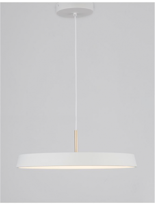 910621 Pendul Nova Luce VETRO LED 41W 2693lm 3000K IP20 Aluminiu/Acril Matt White [3]