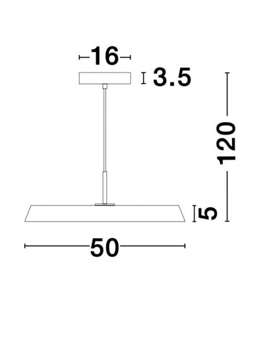 910621 Pendul Nova Luce VETRO LED 41W 2693lm 3000K IP20 Aluminiu/Acril Matt White [7]