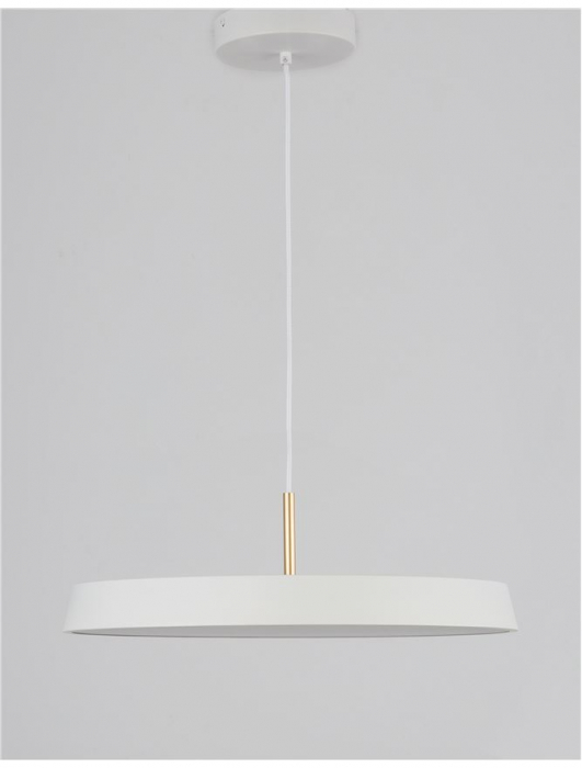 910621 Pendul Nova Luce VETRO LED 41W 2693lm 3000K IP20 Aluminiu/Acril Matt White [4]