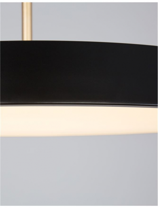 910622 Pendul Nova Luce VETRO LED 41W 2693lm 3000K IP20 Aluminiu/Acril Matt Black [7]