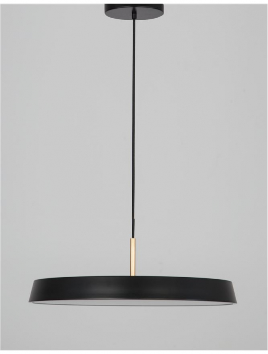 910622 Pendul Nova Luce VETRO LED 41W 2693lm 3000K IP20 Aluminiu/Acril Matt Black [4]