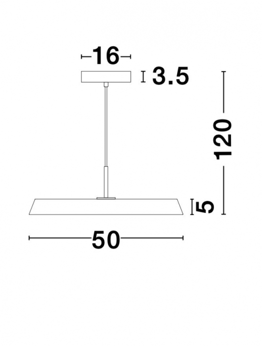 910622 Pendul Nova Luce VETRO LED 41W 2693lm 3000K IP20 Aluminiu/Acril Matt Black [8]