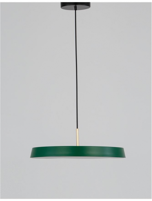910623 Pendul Nova Luce VETRO LED 41W 2693lm 3000K IP20 Aluminiu/Acril Matt Green [4]