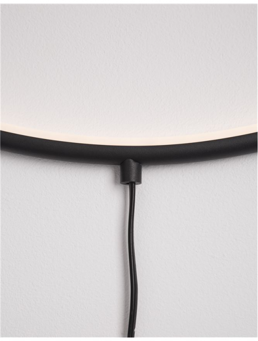9108312 Aplica Nova Luce RING LED 18W 950lm 3000K IP20 Aluminiu/Acril Sandy Black [4]