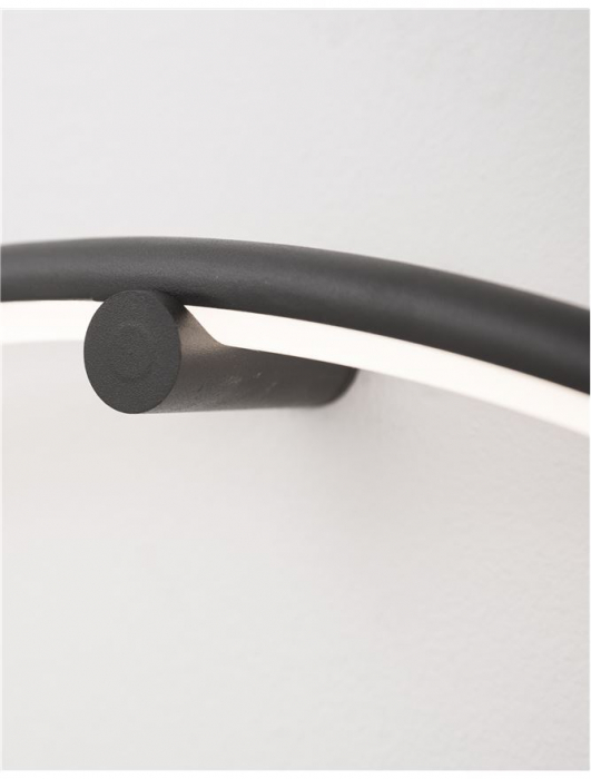 9108312 Aplica Nova Luce RING LED 18W 950lm 3000K IP20 Aluminiu/Acril Sandy Black [3]