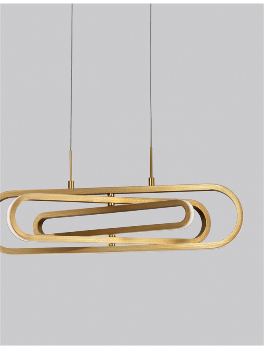9110352 Suspensie Nova Luce ARTE LED 50W 3500lm 3000K IP20 Aluminiu/Acril Gold NOVALUCE [2]