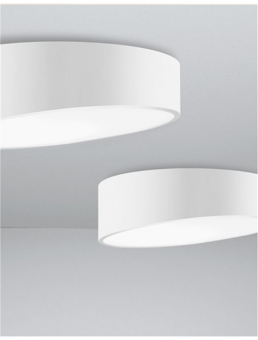 9111362 Plafoniera Nova Luce MAGGIO LED 60W 4280lm 3000K Aluminium Sandy White Nedimabil IP20 [5]