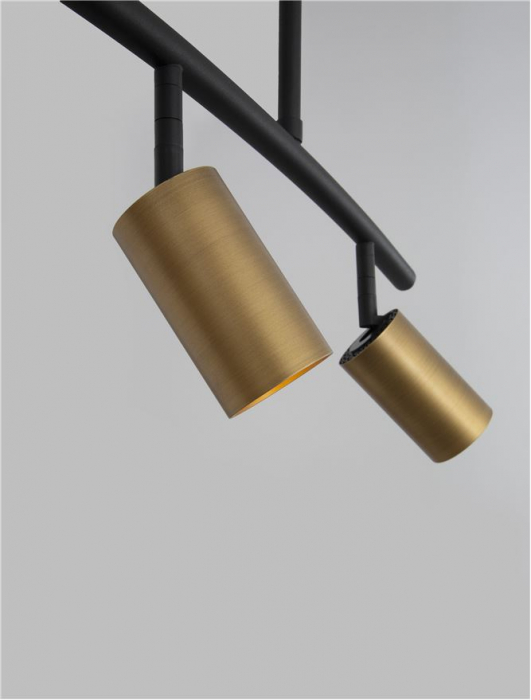 9111457 Lustra Nova Luce POGNO GU10 4x10W   Aluminium Black & Gold  IP20 [6]