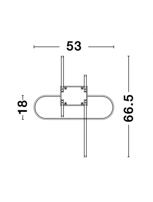 9113841 Plafoniera Nova Luce ARTE LED 38,4W 2604lm 3000K IP20 Aluminiu/Acril Matt Black [5]