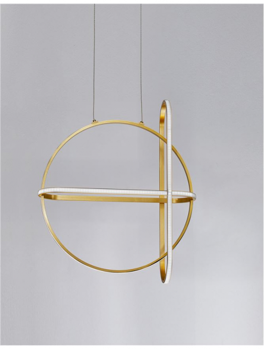 9114862 Suspensie Nova Luce ARTE LED 48,6W 3360lm 3000K IP20 Aluminiu/Acril Gold NOVALUCE [3]