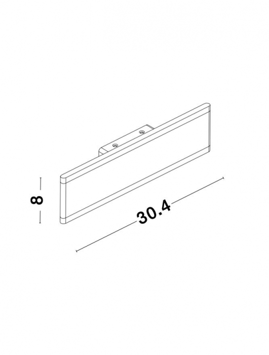 9115908 Aplica Nova Luce LINE LED 2W 1056lm 3000K Aluminium & Acrylic Sandy White Nedimabil IP20 [6]