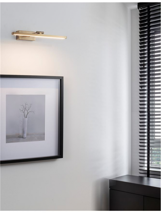 9117301 Aplica Nova Luce MARNELL LED 12W 801lm 3000K Metal & Acrylic  Antique Brass Nedimabil IP20 [2]