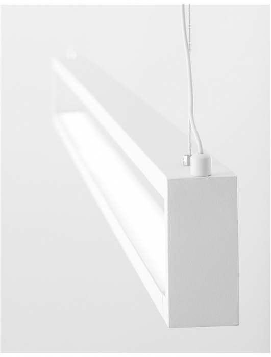 9117338 Suspensie Nova Luce LINE LED 38W 1460lm 3000K IP20 Aluminiu/Acril Sandy White NOVALUCE [5]