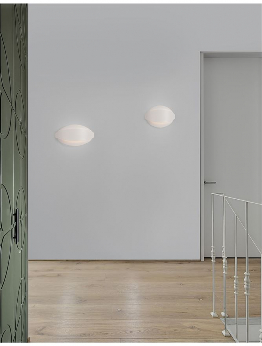 9128320 Aplica Nova Luce ASTRID LED 20W 1183lm 3000K Metal & Acrylic  Sandy White Nedimabil IP20 [2]