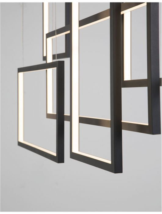 9142765 Suspensie Nova Luce CORNICE LED 80W 4860lm 3000K IP20 Aluminiu/Acril Sandy Black [4]