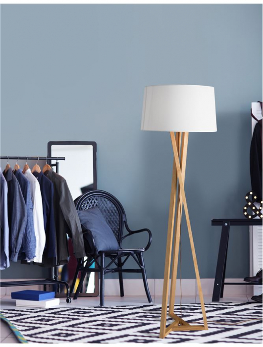 9145071 Lampadar Nova Luce SALINO E27 1x12W   Fabric Ivory  IP20 [2]