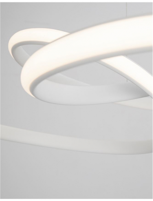 9147111 Suspensie Nova Luce MENTON LED 43W 3013lm 3000K IP20 Aluminiu & Acril Sandy White NOVALUCE [5]
