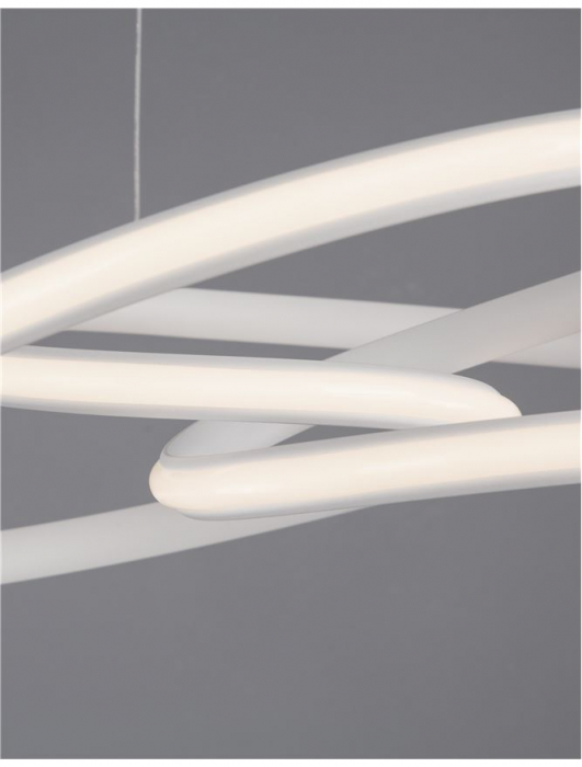 9147111 Suspensie Nova Luce MENTON LED 43W 3013lm 3000K IP20 Aluminiu & Acril Sandy White NOVALUCE [7]