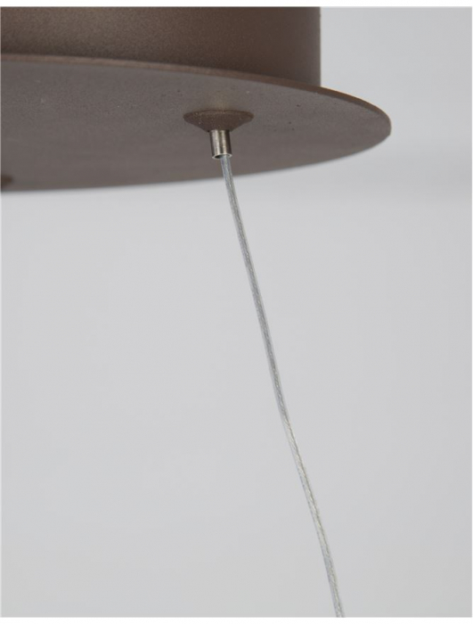 9147113 Lustra Nova Luce MENTON LED 43W 3013lm 3000K Aluminium & Acrylic Sandy Coffee Dimabil Triac IP20 [9]
