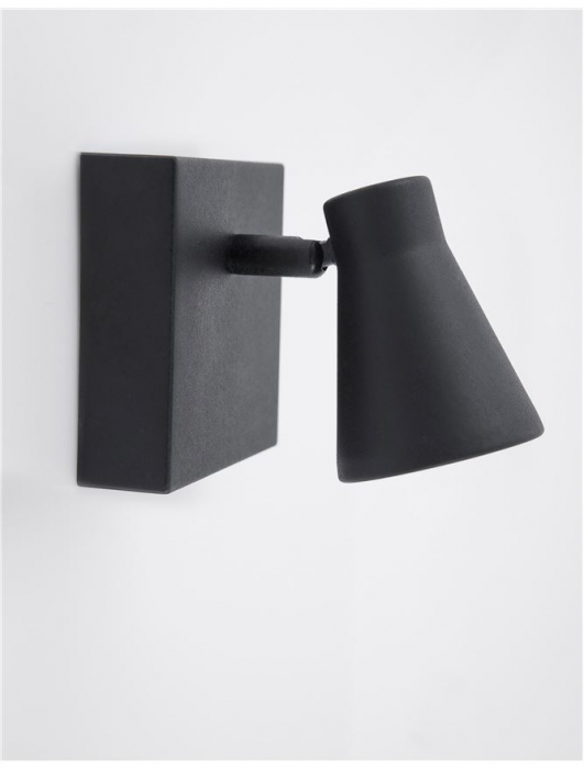 9155712 Aplica Nova Luce DUBLIN GU10 1x10W   Metal Sandy Black  IP20 [3]