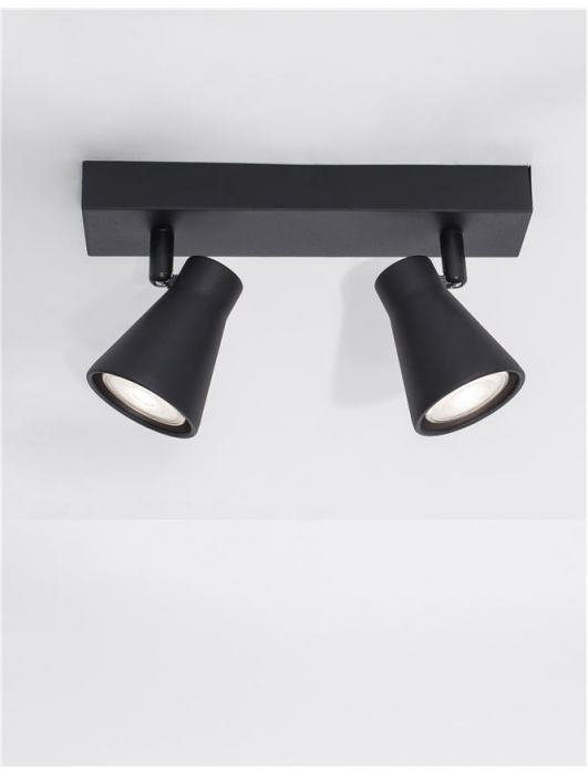 9155812 Plafoniera Nova Luce DUBLIN GU10 2x10W   Metal Sandy Black  IP20 [4]