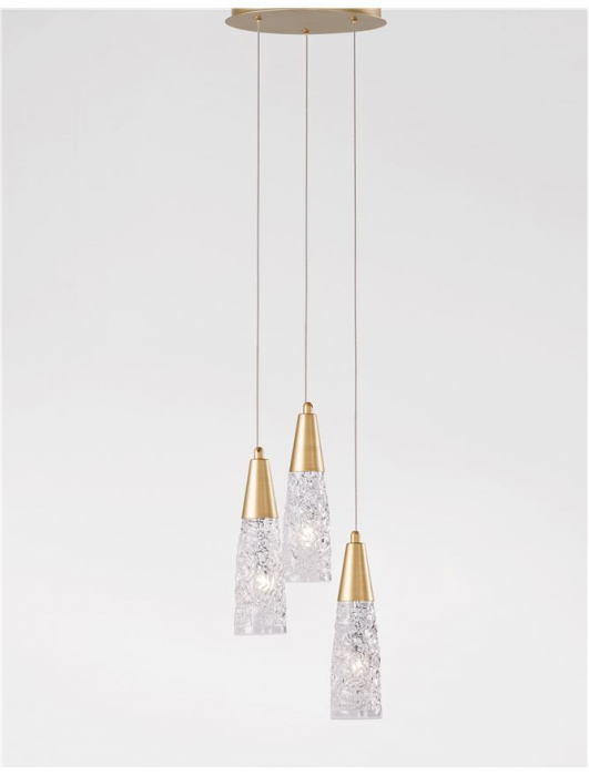 9160193 Lustra Nova Luce KOVAC G9 3x5W Metal Brass Gold IP20 [3]