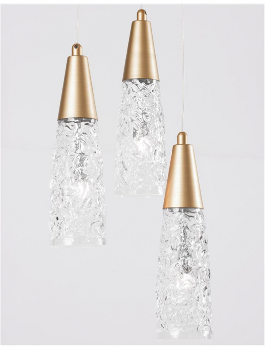 9160193 Lustra Nova Luce KOVAC G9 3x5W Metal Brass Gold IP20 [5]