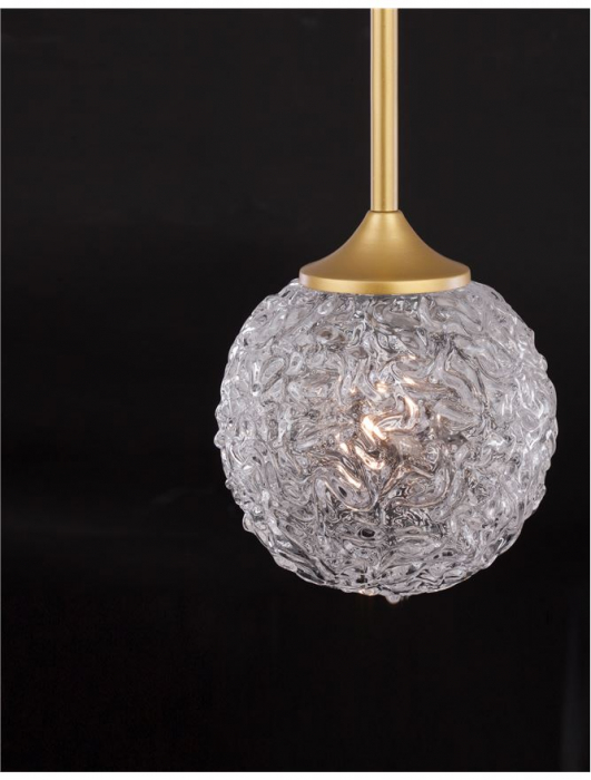 9160211 Pendul Nova Luce MIRANO G9 1x5W   Steel Brass Gold  IP20 [2]