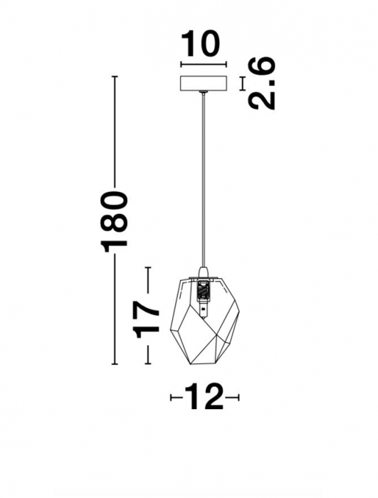 9160231 Pendul Nova Luce ICE G9 1x5W   Metal & Glass Gradient white  IP20 [7]